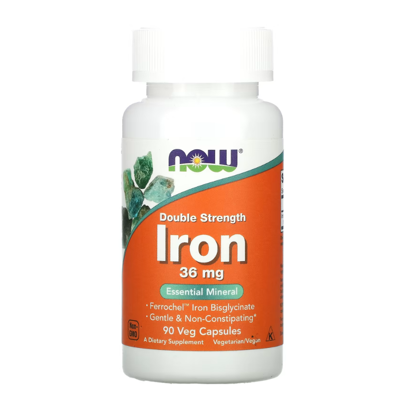 NOW Foods, Iron, 36 mg, 90 Veg Capsules in Pakistan