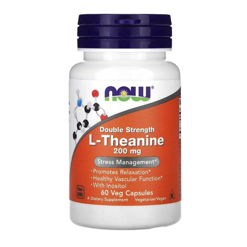 NOW Foods, L-Theanine, 200 mg, 60 Veg Capsules in Pakistan