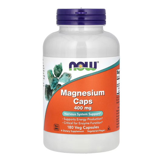 NOW Foods, Magnesium Caps, 400 mg, 180 Veg Capsules in Pakistan
