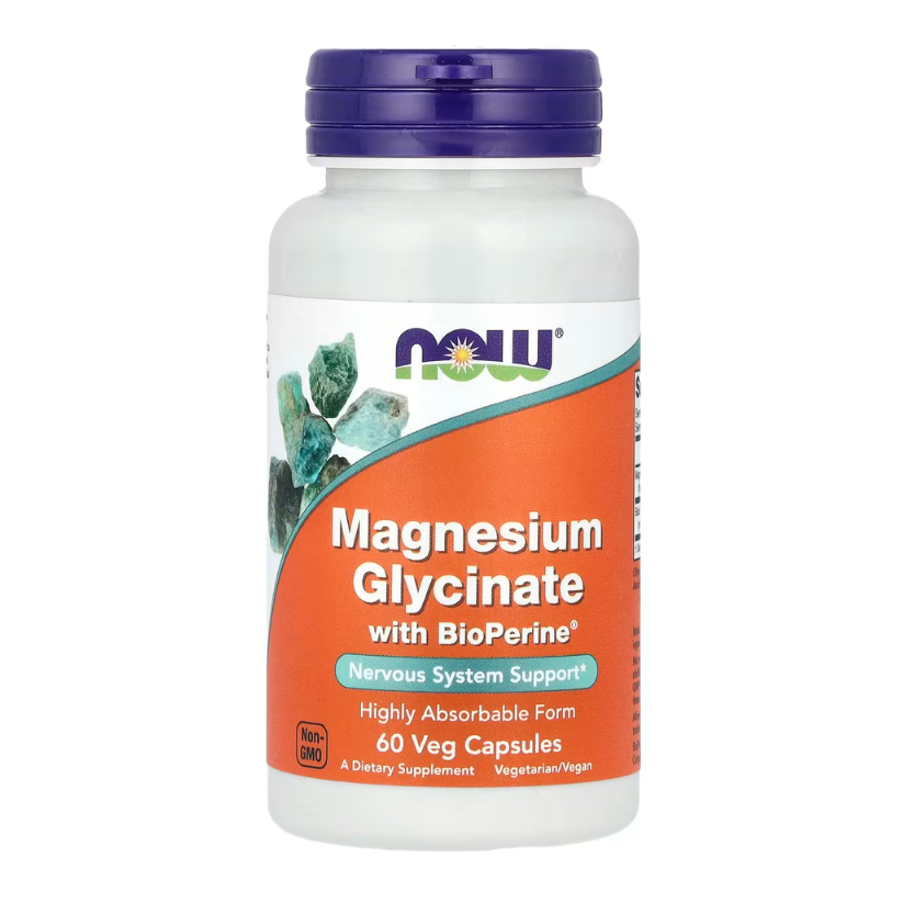 NOW Foods, Magnesium Glycinate With BioPerine®, 60 Veg Capsules in Pakistan