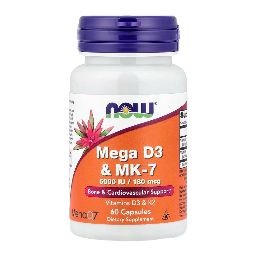 NOW Foods, Mega D3 & MK-7, 60 Capsules in Pakistan