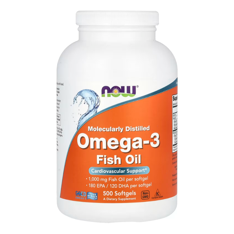 NOW Foods, Omega-3 Fish Oil, 1,000 mg, 500 Softgels in Pakistan