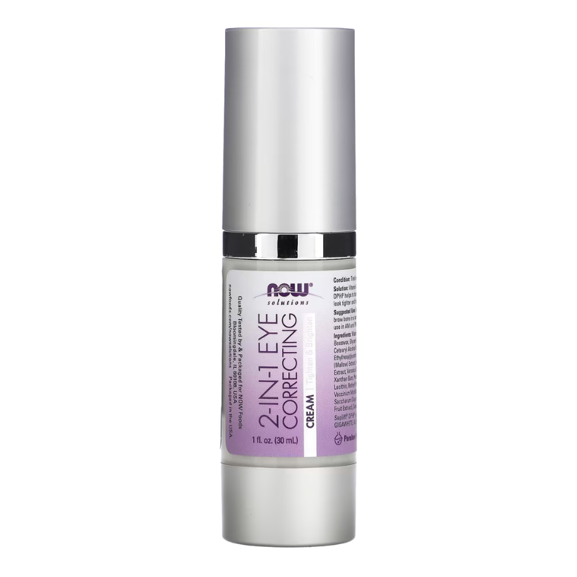 NOW Foods, Solutions, 2 in 1 Eye Correcting Cream, 1 fl oz (30 ml) in Pakistan