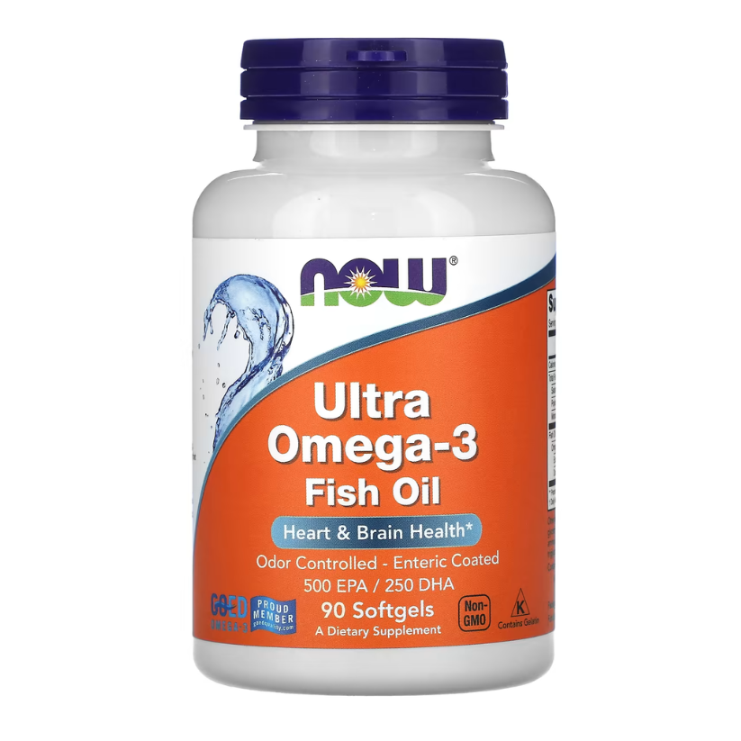 NOW Foods, Ultra Omega-3 Fish Oil, 90 Softgels in Pakistan
