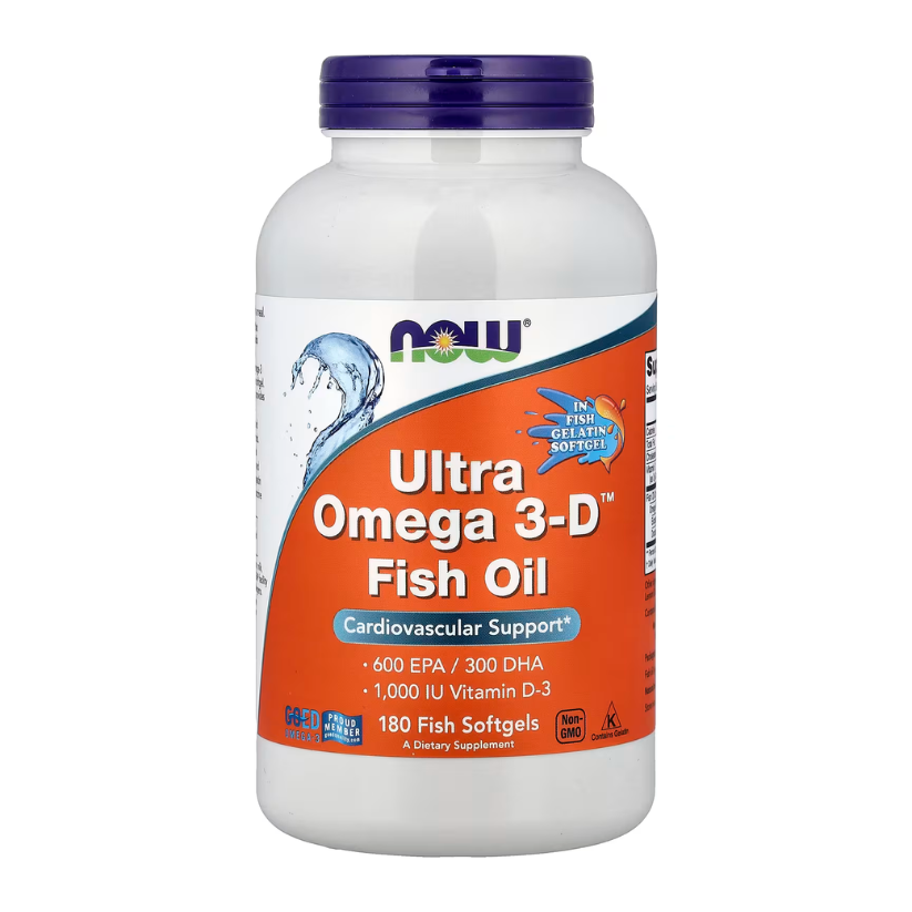 NOW Foods, Ultra Omega 3-D™ Fish Oil, 180 Fish Softgels in Pakistan