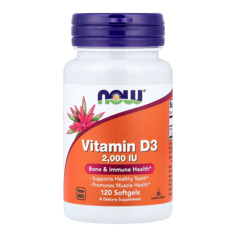 NOW Foods, Vitamin D3, 2,000 IU, 120 Softgels in Pakistan