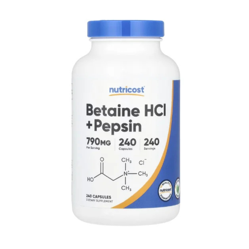 Nutricost, Betaine HCl + Pepsin, 240 Capsules in Pakistan
