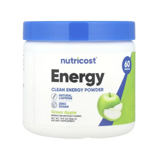 Nutricost, Energy, Clean Energy Powder, Green Apple, 10.9 oz (306 g) in Pakistan