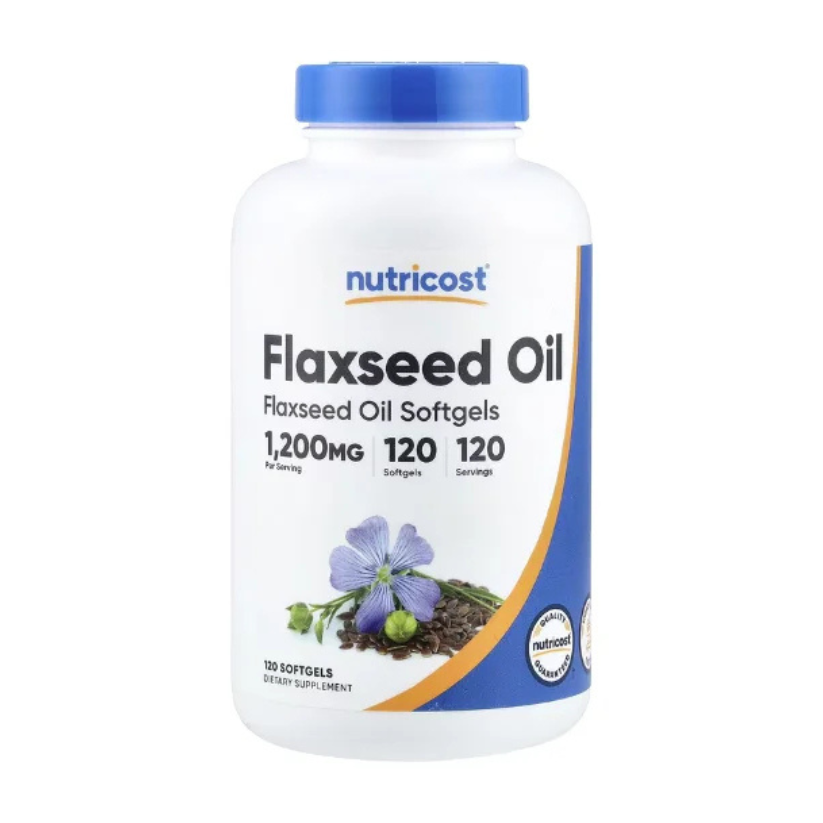Nutricost, Flaxseed Oil, 1,200 mg, 120 Softgels in Pakistan