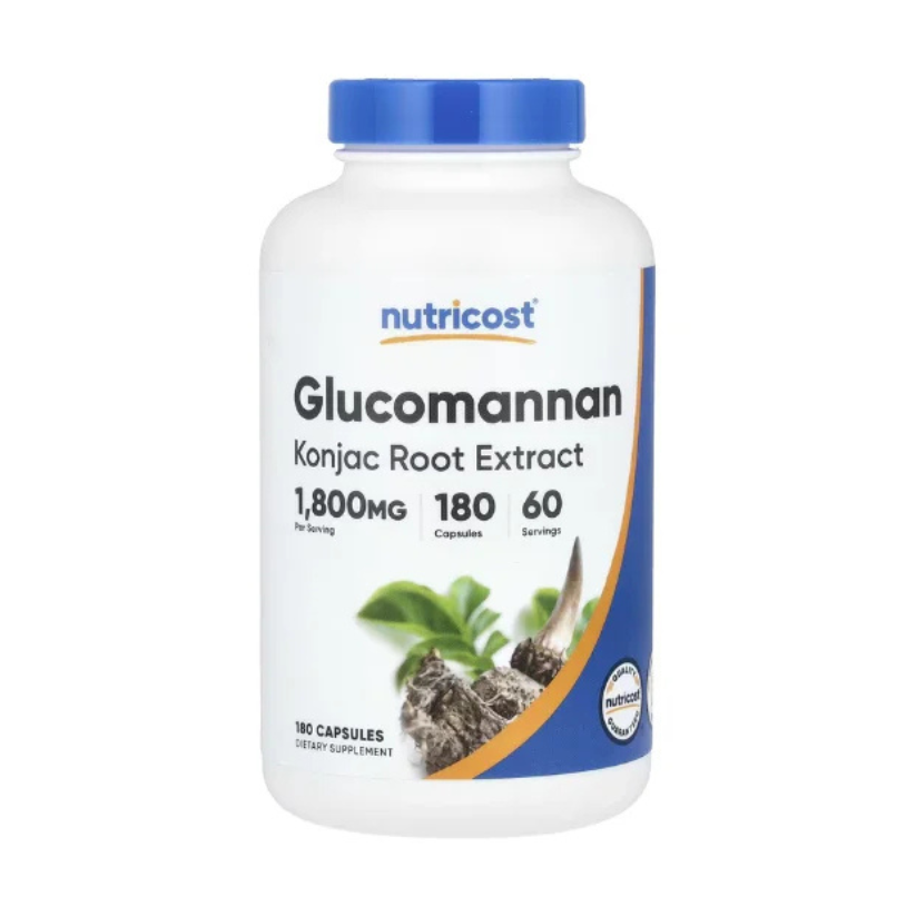 Nutricost, Glucomannan Konjac Root Extract, 1800mg, 180 Capsules in Pakistan