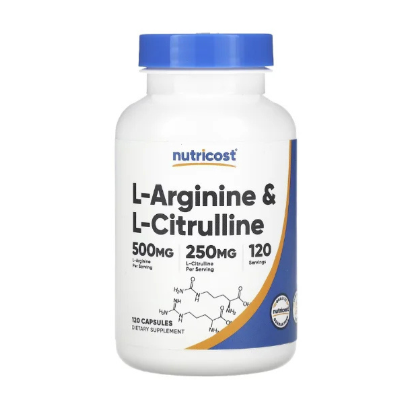 Nutricost, L-Arginine & L-Citrulline, 120 Capsules in Pakistan