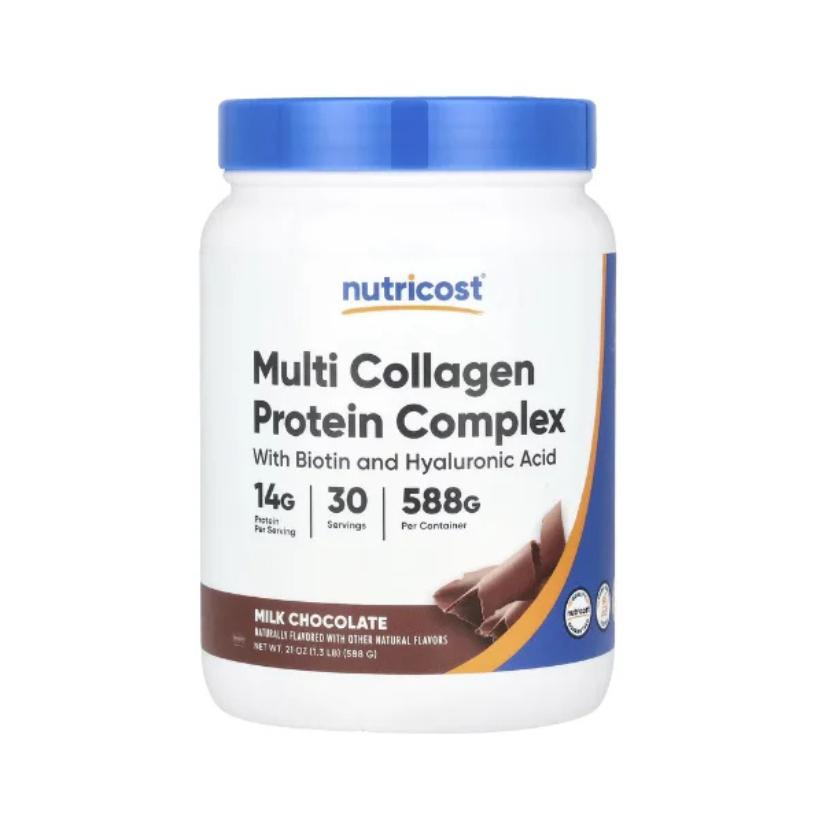 Nutricost, Multi Collagen Protein Complex, Milk Chocolate, 1.3 lb (588 g) in Pakistan