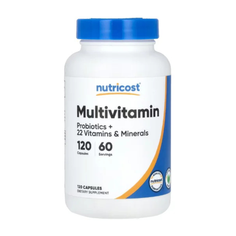 Nutricost, Multivitamin, Probiotics + 22 Vitamins & Minerals, 120 Capsules in Pakistan