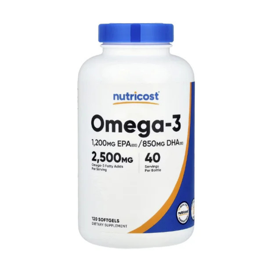 Nutricost, Omega-3, 120 Softgels in Pakistan
