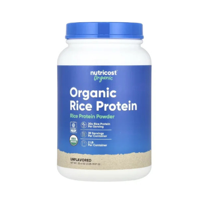 Nutricost, Organic Rice Protein Powder, Unflavored, 2 lb (907 g) in Pakistan
