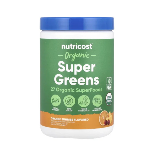 Nutricost, Organic Super Greens, Orange Sunrise, 12.2 oz (342 g) in Pakistan