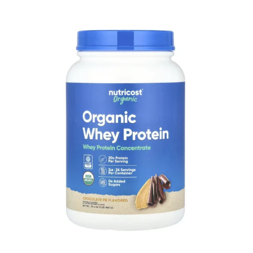 Nutricost, Organic Whey Protein, Chocolate PB, 2 lb (907 g) in Pakistan