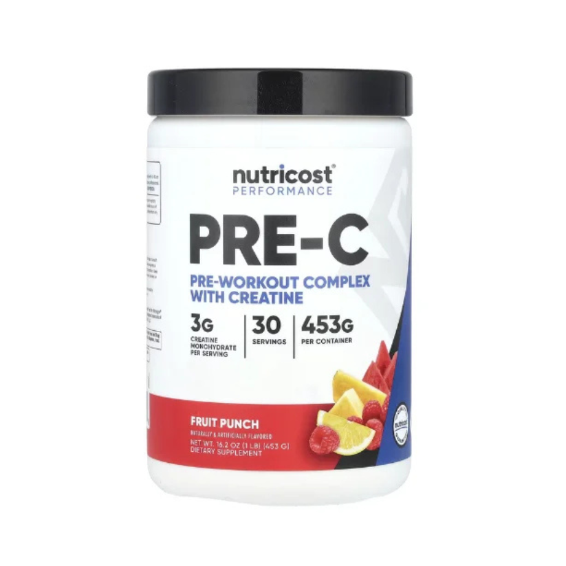 Nutricost, Performance, Pre-C, Pre-Workout Complex With Creatine, Fruit Punch, 1 lb (453 g) in Pakistan