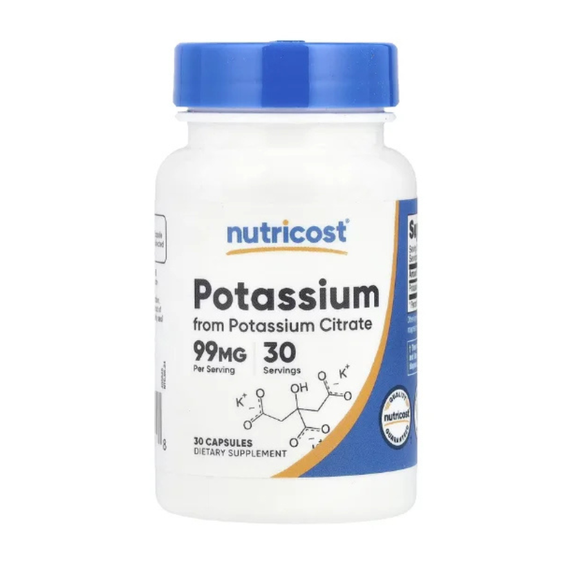 Nutricost, Potassium, 99 mg, 30 Capsules in Pakistan