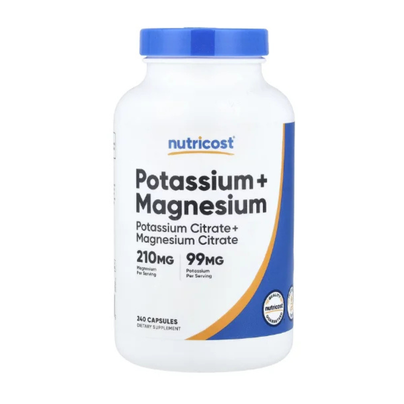 Nutricost, Potassium + Magnesium, 210mg, 240 Capsules in Pakistan