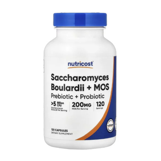 Nutricost, Saccharomyces Boulardii + MOS, 200 mg, 120 Capsules in Pakistan