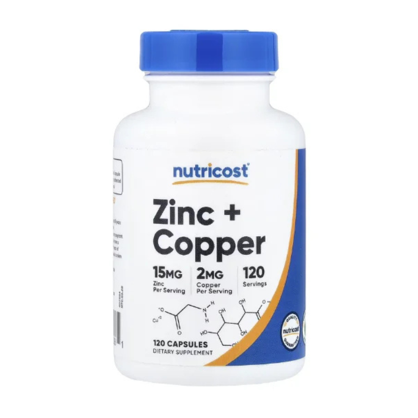 Nutricost, Zinc + Copper, 120 Capsules in Pakistan