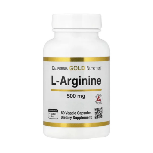 California Gold Nutrition, L-Arginine, 500 mg, 60 Veggie Capsules in Pakistan