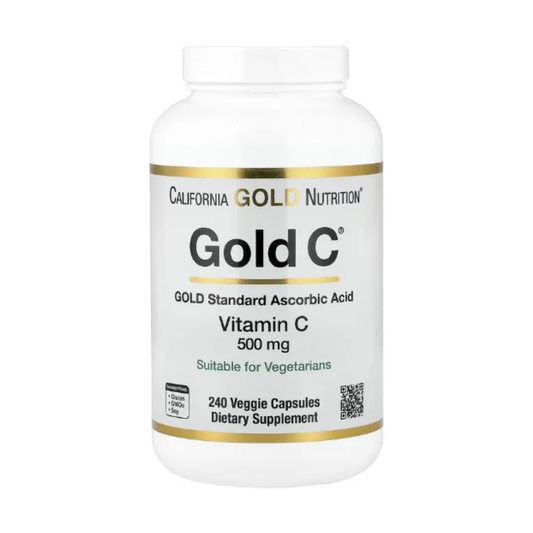 California Gold Nutrition, Gold C®, USP Grade Vitamin C, 500 mg, 240 Veggie Capsules in Pakistan