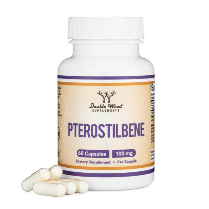 Double Wood Supplements, Pterostilbene, 100 mg, 60 Capsules in Pakistan