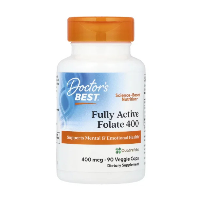 Doctor's Best, Fully Active Folate 400, 400 mcg, 90 Veggie Caps in Pakistan