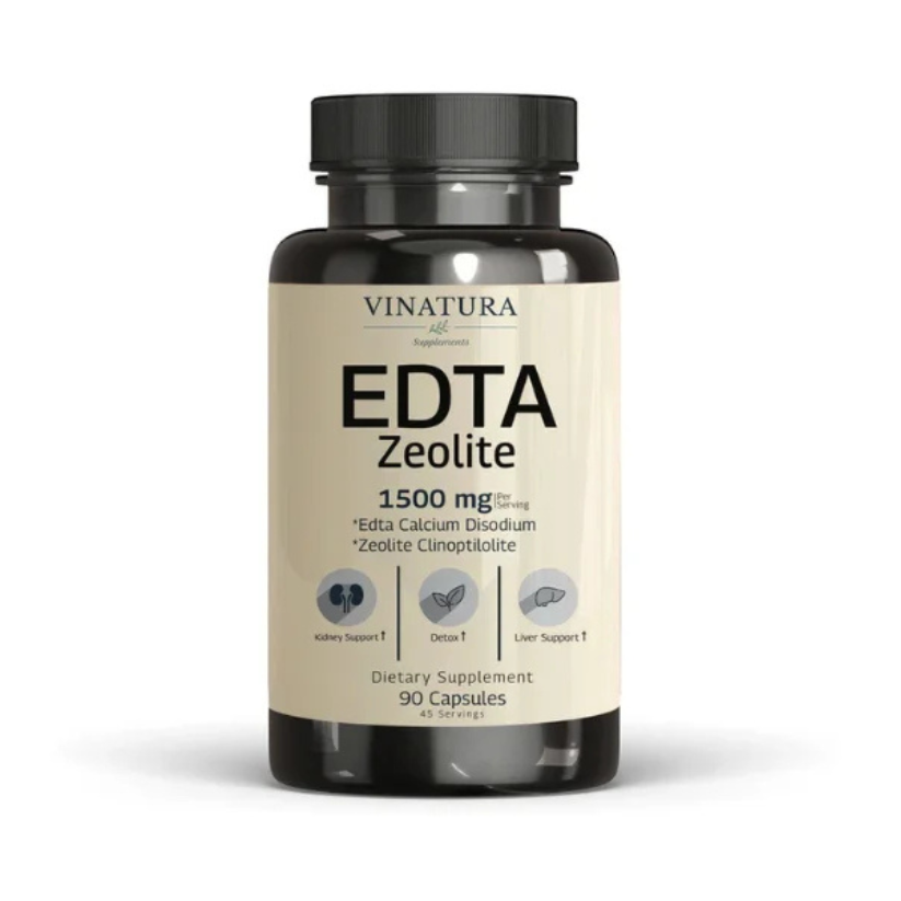 VINATURA EDTA (Calcium Disodium) Zeolite 1500mg Capsules in Pakistan