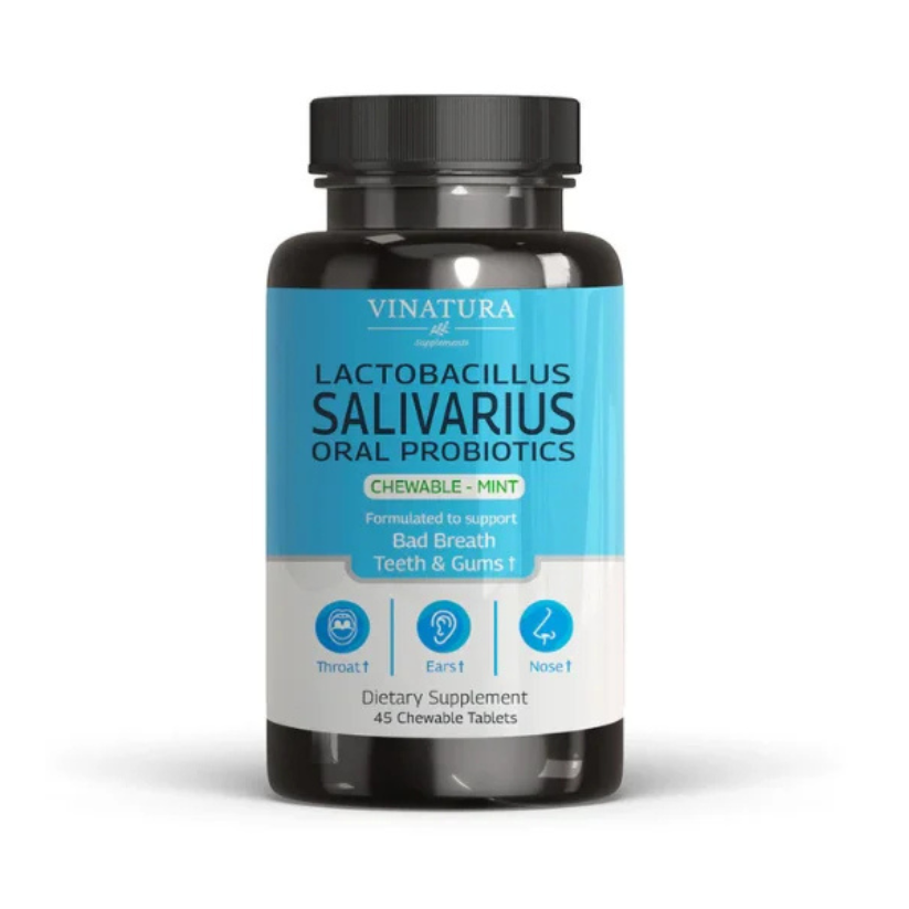 VINATURA Lactobacillus Salivarius, Oral Probiotics, Chewable Mint Capsules in Pakistan