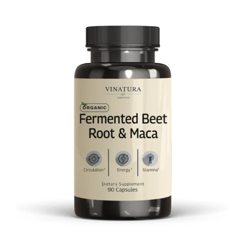 VINATURA Organic Fermented Beetroot with Organic Maca Capsules in Pakistan