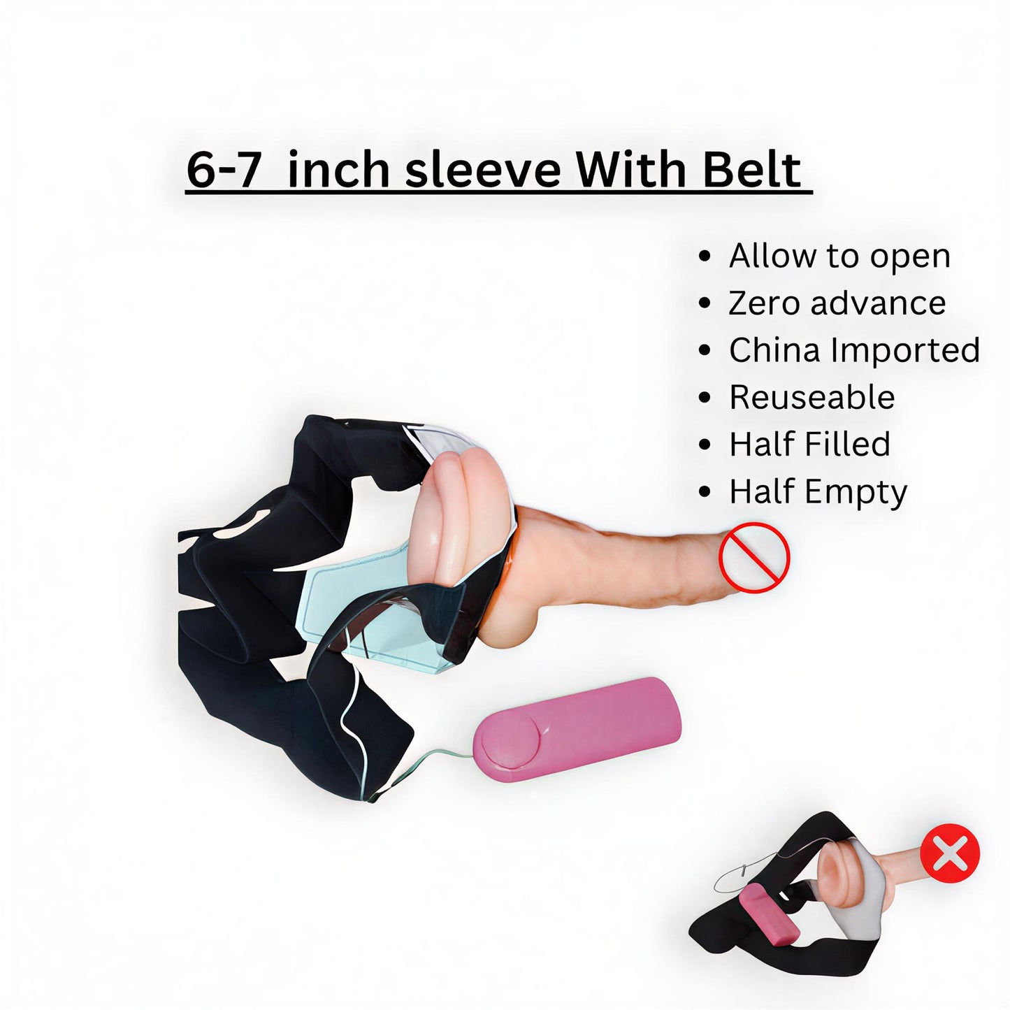 6-7 Inch Wellness Toy with Adjustable Belt